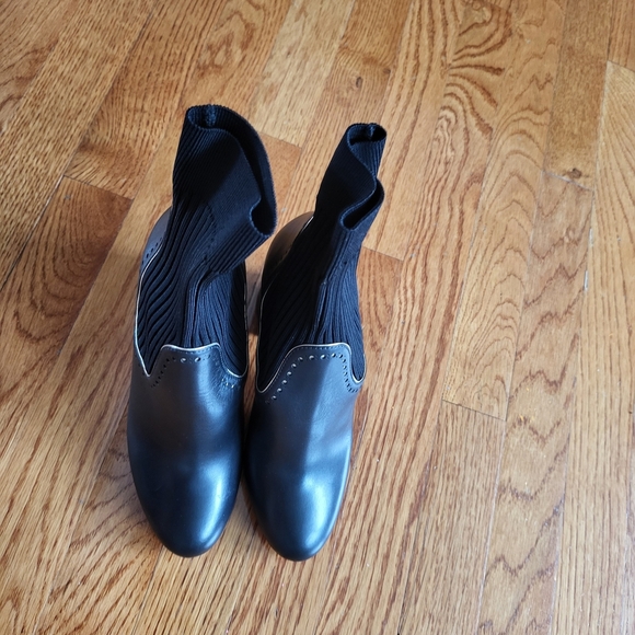 Christian Louboutin Black and Red Heeled Boots with Signature Sole - Picture 13 of 13